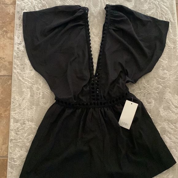 TOBI Crochet Strapped romper - Picture 8 of 9